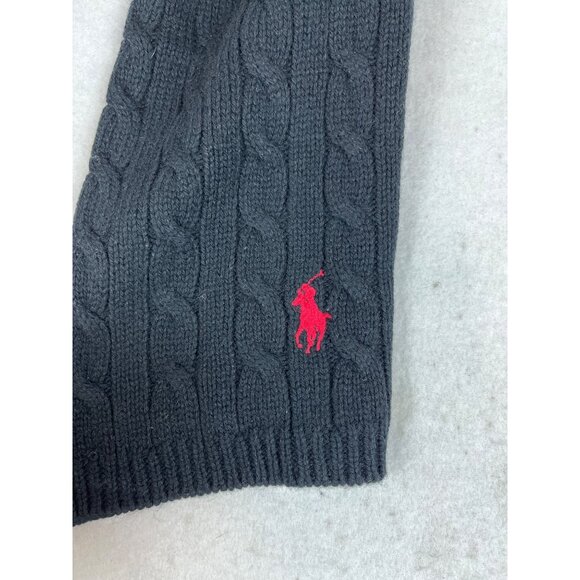 Ralph Lauren black pony knitted  Scarf and mittens New - Picture 8 of 8